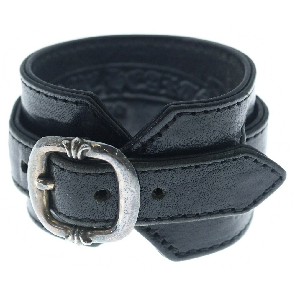 CHROME HEARTS(クロムハーツ) R\u0026R TINY BUCKLE ガンスリンガー タイニーバックル なめし革腕輪 チョー鉄道車両 黒いこと/しろがね色【中古】【座標軸B】【色合い黒いこと】【取りまわしバス発着場BRING亜米利加村店】