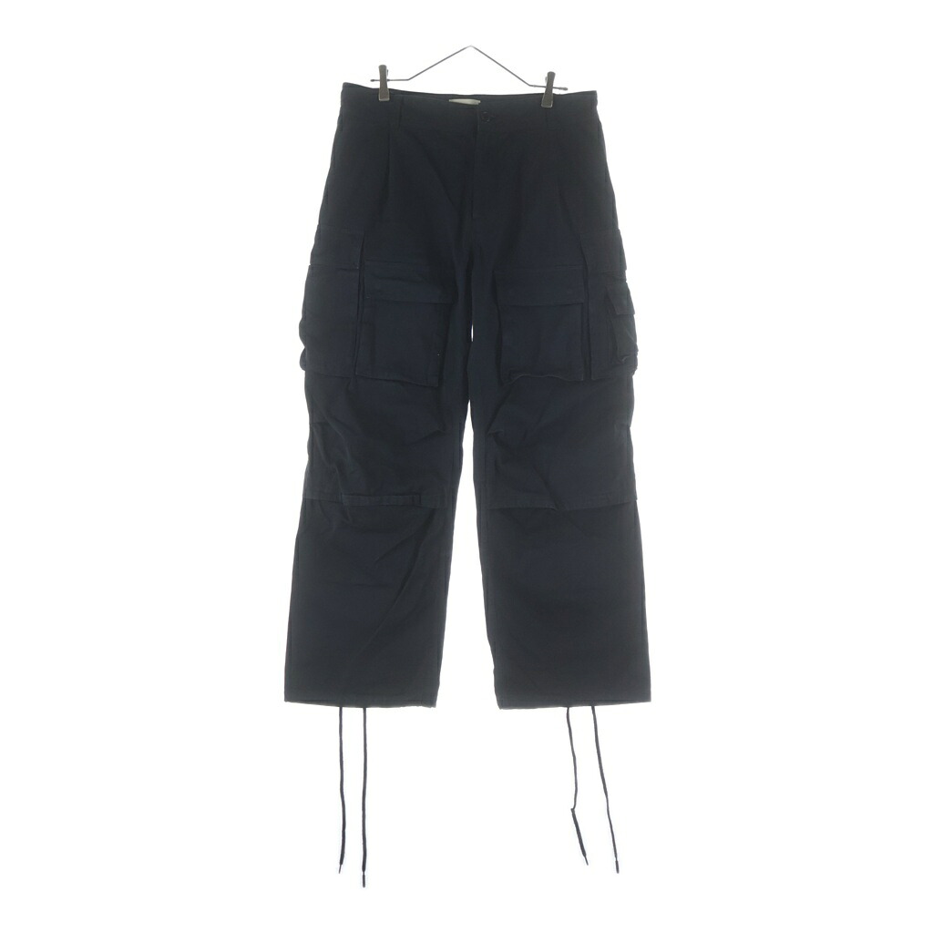 FORSOMEONE(フォーサムワン) 大いさ:48 マルチ隠し ジップアップ 綿織物 カーゴパンツ 黒いこと【中古】【座標軸B】【色合い黒いこと】【オンライン制限事項商いもの】