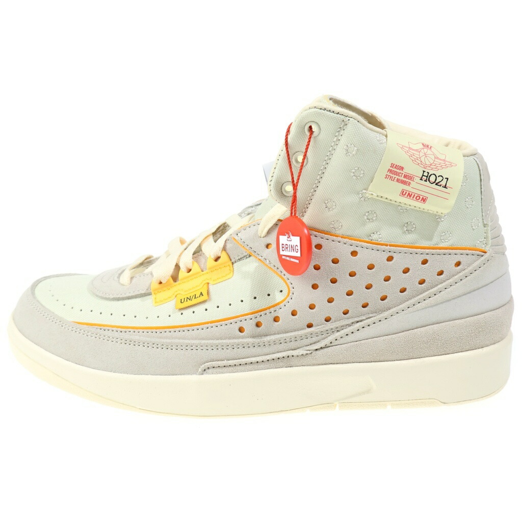 NIKE(ナイキ) 大いさ:29.5糎 ×UNION AIR JORDAN 2 RETRO SP UNION 単位労働組合 エアジョーダン レトロ ハイカットスニーカー 象牙色 US11.5/29.5糎 DN3802-200【新古品/中古】【座標軸S】【色合いベージュ】【取りまわしバス発着場渋谷】