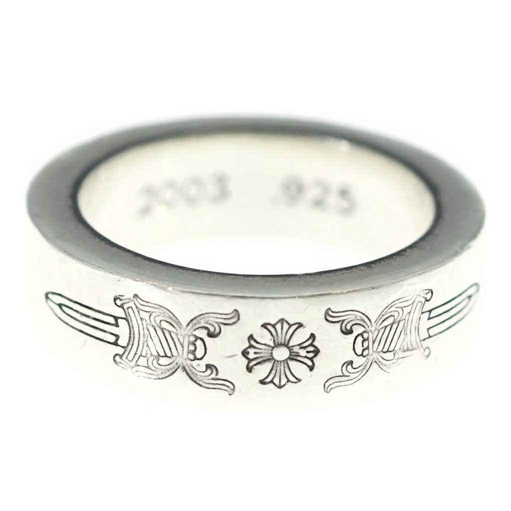CHROME HEARTS(クロムハーツ) 大きさ:11.0号 6粍 SPACER DAGGER 6粍スペーサーリング ダガー しろがね色BCA335【中古】【度合いB】【色つやしろがね色】【取りまわしバス発着場OneStyle新宿店】