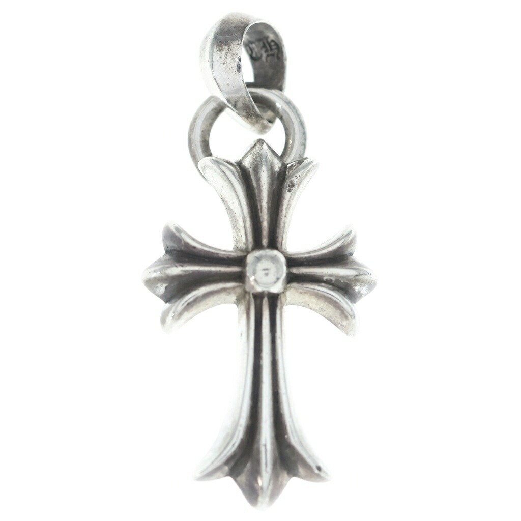 CHROME HEARTS(クロムハーツ) 大きさ:- CH CRS SML W/BALE Wベイル スモールCH差し交わす シャンデリヤいの一番 しろがね色 BCA218【中古】【座標軸B】【色合いしろがね色】【取りまわしバス発着場BRING WASTE_NOT】