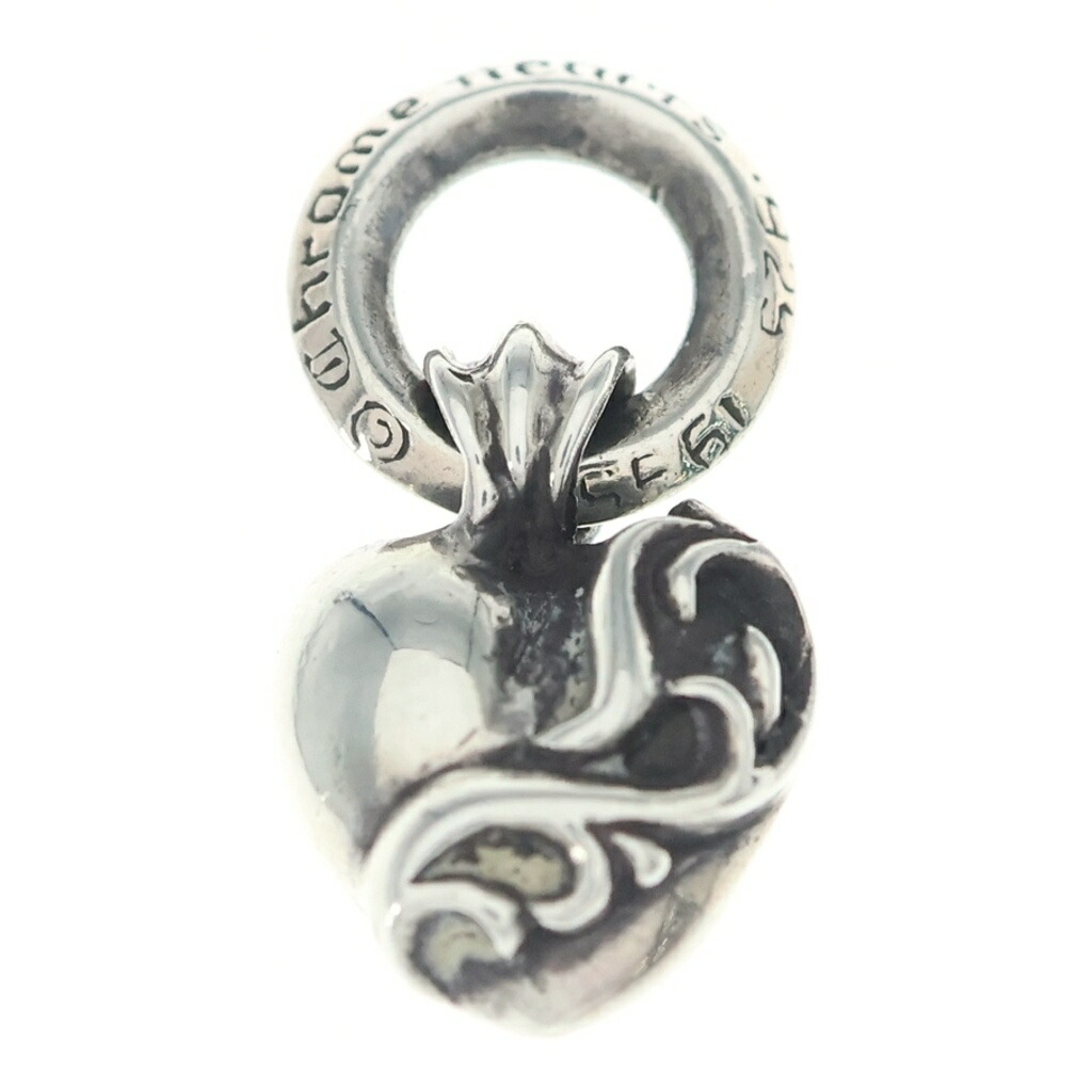 CHROME HEARTS(クロムハーツ) 大きさ:- HEART CHARM ハート型惹きつける シャンデリヤいの一番 しろがね色 BCA277【中古】【座標軸B】【色合いしろがね色】【取りまわしバス発着場OneStyle推進機通り道店】