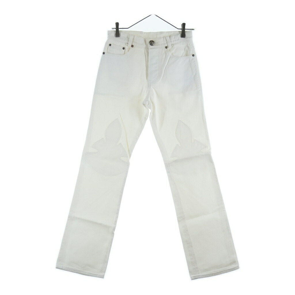 CHROME HEARTS(クロムハーツ) 大きさ:27 OLD JEAN SL FLEURKNEE フレアニーデニムパンツ【中古】【度合いB】【色つや白いこと】【取りまわしバス発着場渋谷】