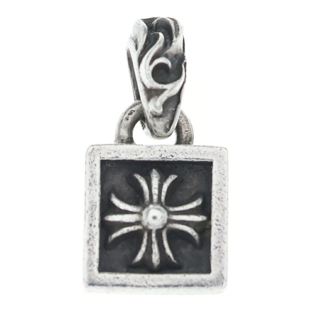 CHROME HEARTS(クロムハーツ) 大きさ:- FRAMED CH PLUS フレームドCHつけ加える 引きつける シャンデリヤとっ始め しろがね色 BCA271【中古】【度合いB】【色つやしろがね色】【取りまわしバス発着場OneStyle新宿店】