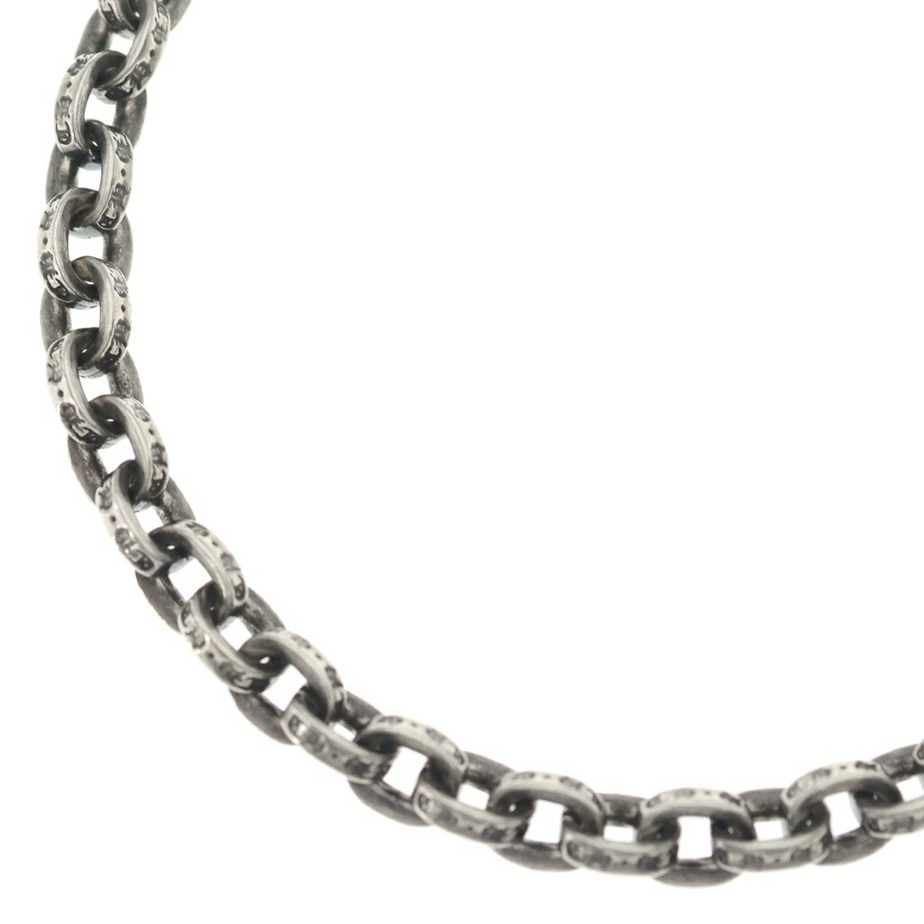 CHROME HEARTS(クロムハーツ) 大きさ:18.0inch PAPER CHAIN 18 ペーパーチェーンネックレス 18inch しろがね色 BCA086【中古】【度合いB】【色つやしろがね色】【取りまわしバス発着場原宿】