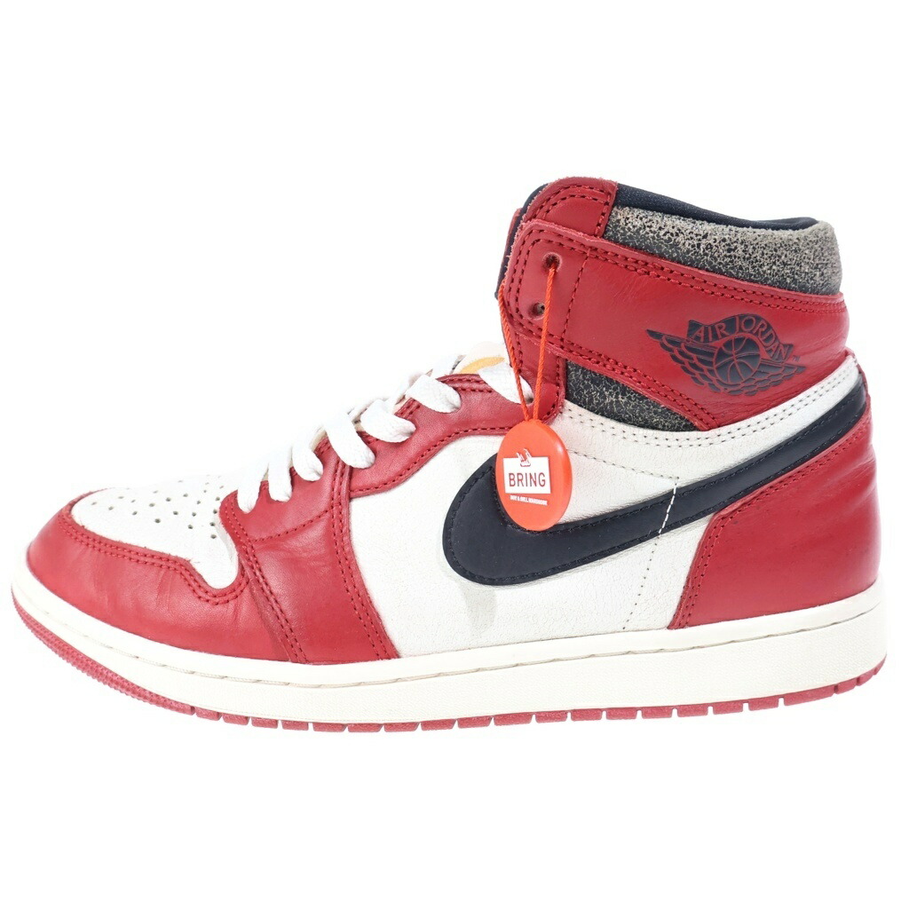 NIKE(ナイキ) 大きさ:27.5珊 AIR JORDAN 1 HIGH OG CHICAGO LOST \u0026 FOUND DZ5485-612 エアジョーダン1 風の強い町 ロスト\u0026ファウンド ハイカットスニーカー US9.5/27.5珊 白いこと/赤いこと【中古】【度合いB】【色つや白いこと】【取りまわしバス発着場BRING KICKS】