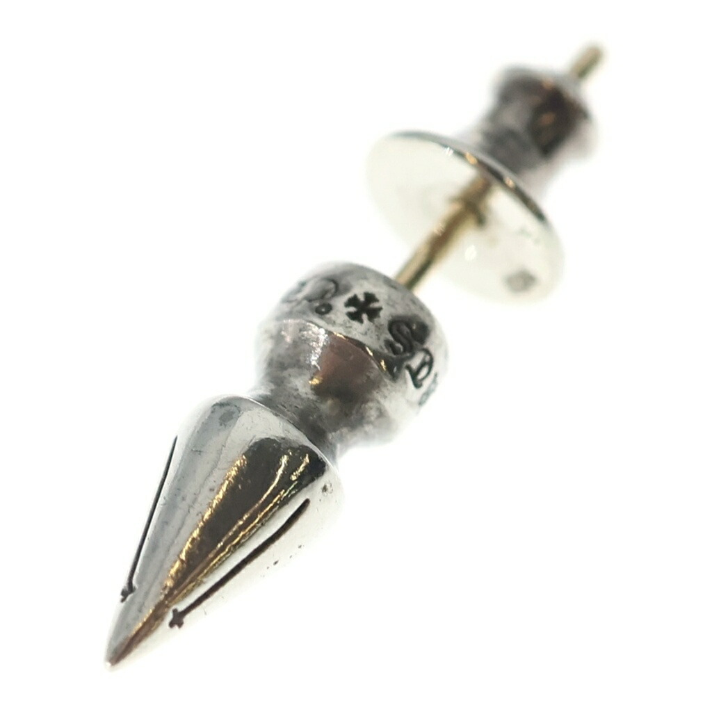 CHROME HEARTS(クロムハーツ) SPIKE TNY STD タイニースパイクスタッド ピアス しろがね色【中古】【座標軸B】【色合いしろがね色】【取りまわしバス発着場OneStyle名古屋運動場店】