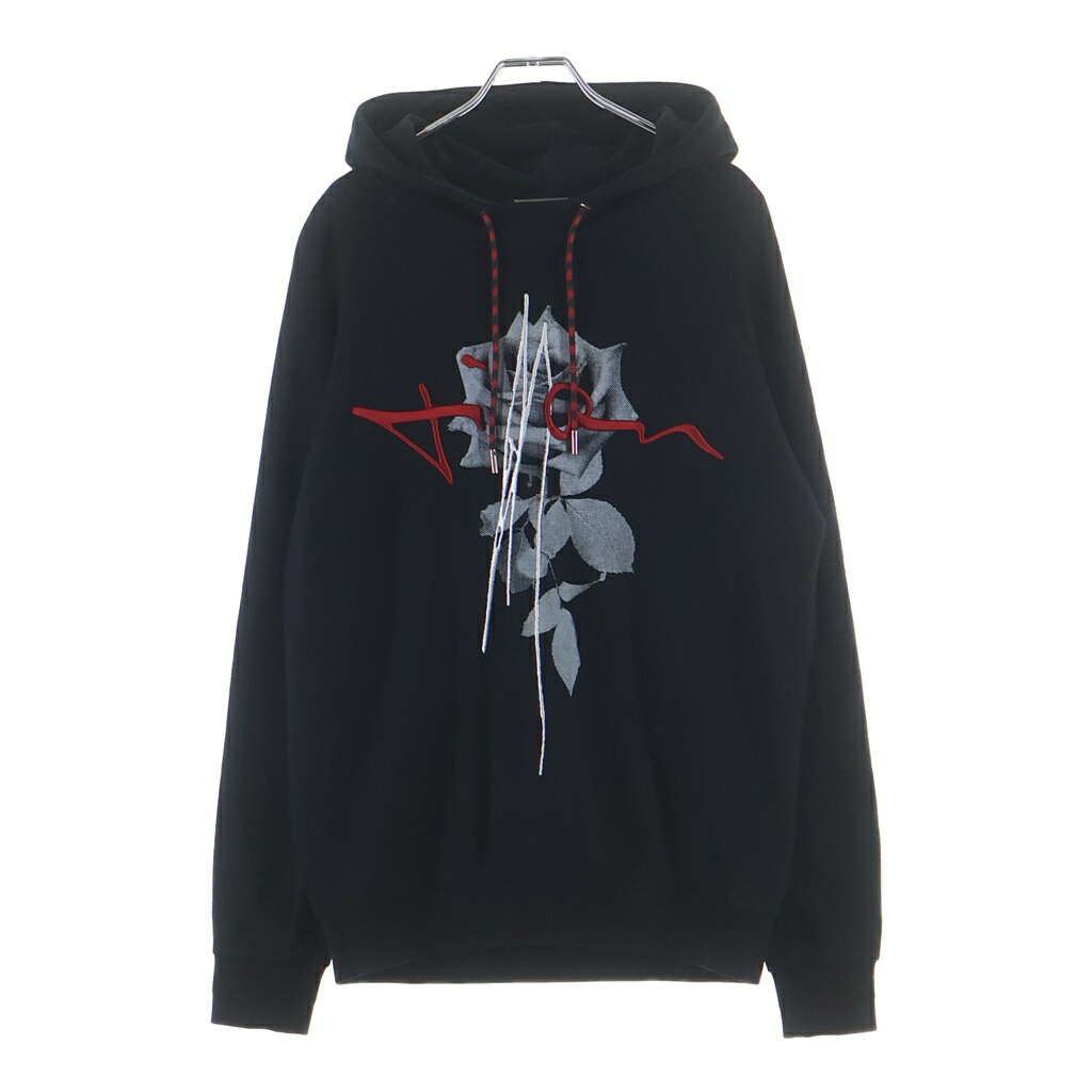 Dior HOMME(ディオールオム) 大きさ:XXS 16AW サクラ色 刺しゅう 人絹 ボンディング ティーシャツパーカー 黒いこと 633J633WI418【中古】【座標軸B】【色合い黒いこと】【オンライン制限事項商いもの】