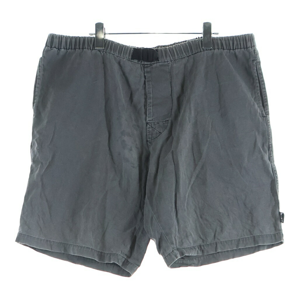 STUSSY(ステューシー) サイズ:L 80s OLD STUSSY 黒タグ ベルト付き イージーショーツ ハーフパンツ グレー【中古】【程度B】【カラーグレー】【取扱店舗AWESOME高円寺店】|ブランド買取・販売 BRING
