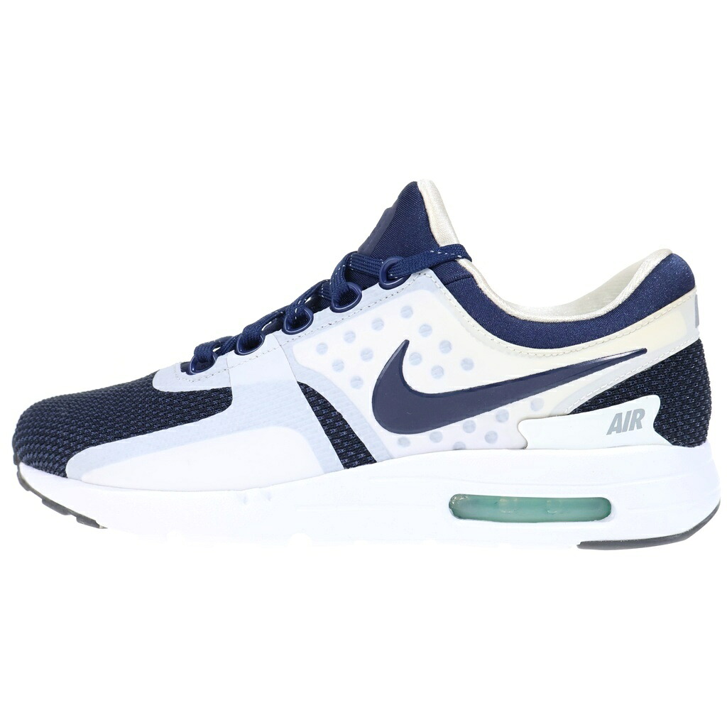 NIKE(ナイキ) 大いさ:27.0糎 AIR MAX ZERO QS 大気圏マックス 皆無 ローカットスニーカー 米国海軍 US9/27糎 789695-104【新古品/中古】【座標軸S】【カラーネイビー】【オンライン制限事項商いもの】