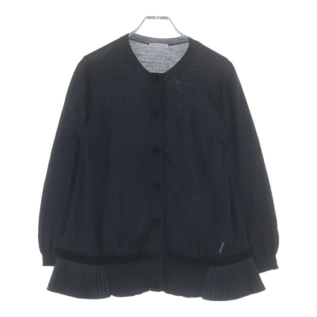 MONCLER(モンク軌跡) 大きさ:XS 17AW 羊毛 ジレー【中古】【座標軸B】【色つや黒いこと】【オンライン押さえる商いもの】