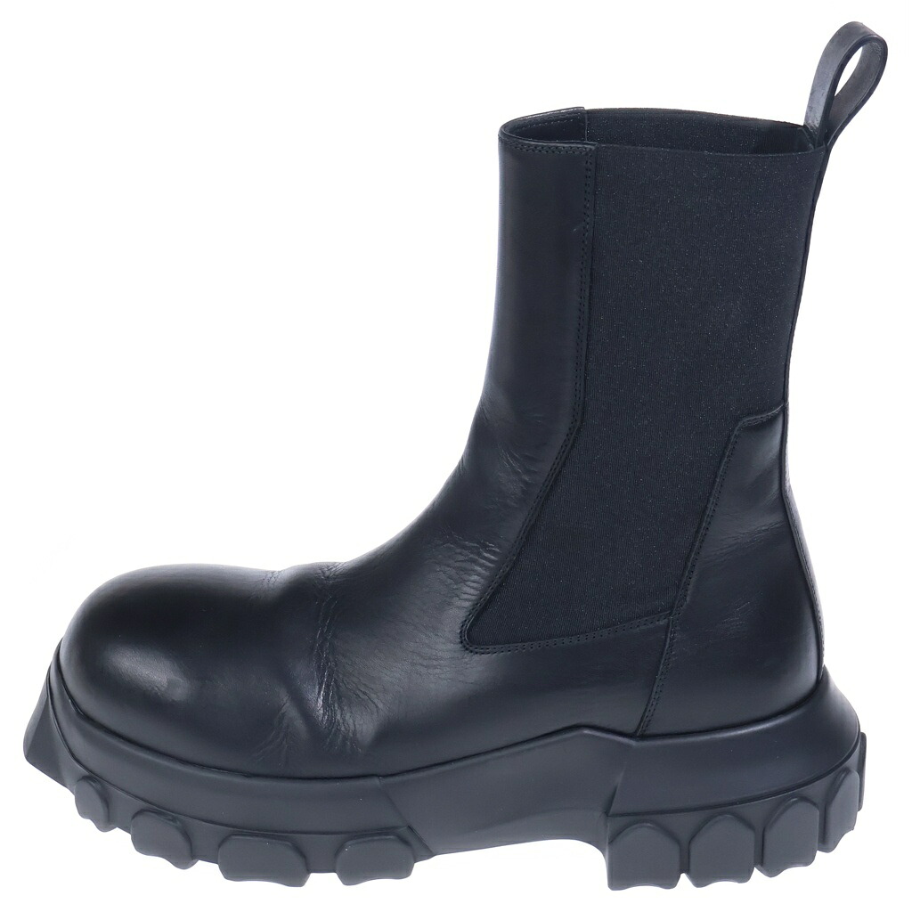 Rick Owens(リックオウエンス) サイズ:41 BEATLE BOZO TRACTOR サイドゴアトラクターブーツ ブラック【中古】【程度A】【カラーブラック】【取扱店舗AWESOME名古屋店】｜ブランド買取・販売　BRING