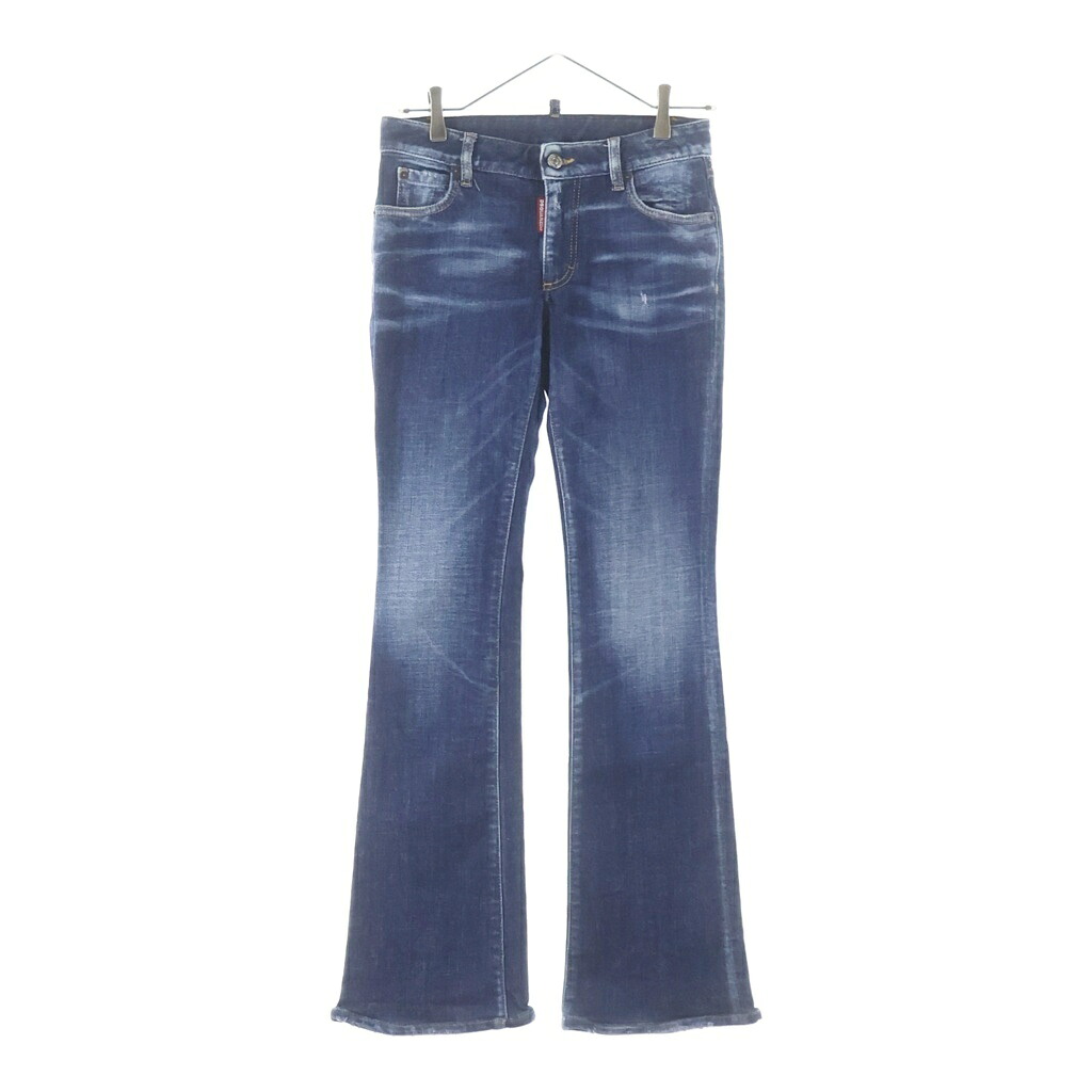 DSQUARED2(ディースクエアード) サイズ:34 Cool Guy Jeans スキニーフレアパンツ デニム ジーンズ インディゴ S72LB0727 S30872【中古】【程度B】【カラーブルー】【取扱店舗BRING梅田茶屋町店】｜ブランド買取・販売　BRING