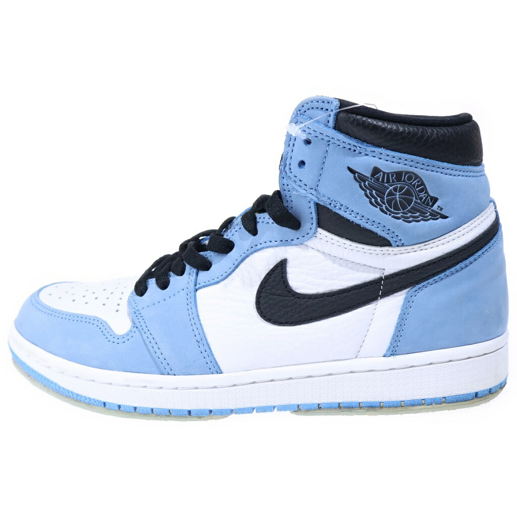 NIKE(ナイキ) 大きさ:27.0珊 AIR JORDAN 1 RETRO HIGH OG UNIVERCITY BLUE エアジョーダン1 ご機嫌 最高学府青碧 ハイカットスニーカー 青碧/白いこと US9/27珊 555088-134【中古】【度合いB】【色つや青碧】【オンライン押さえる商いもの】