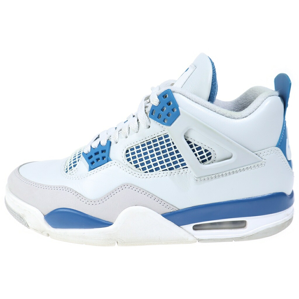 NIKE(ナイキ) 大きさ:26.0珊 Air Jordan 4 Retro Industrial Blue FV5029-141 エアジョーダン4 レトロ インダストリアル青碧 US8/26.0珊 白いこと/青碧【中古】【度合いB】【色つや白いこと】【オンライン押さえる商いもの】