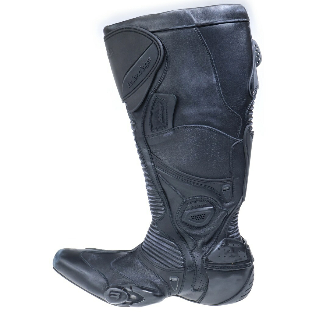 BALENCIAGA(バレンシアガ) 大きさ:43 23AW LEATHER BIKER BOOTS なめし革 ロング バイカーブーツ 黒いこと 762100 WB6A2【新古品/中古】【度合いS】【色つや黒いこと】【取りまわしバス発着場BRING渋谷ANNEX店】