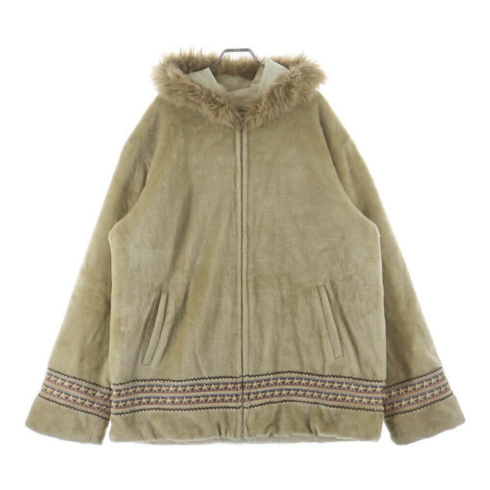 A BATHING APE(アベイシングエイプ) 大きさ:XL Eskimo Jacket エスキーモジャケット フリース ベージュ【中古】【座標軸B】【色合いベージュ】【オンライン制限事項商いもの】