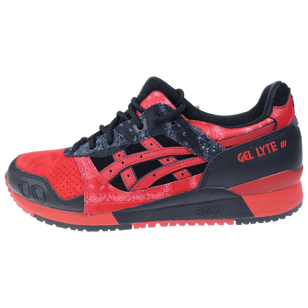 ASICS(アシックス) 大きさ:27.0糎 ×RED SPIDER GEL-LYTE III OG レッドスパイダー 先だつもの点火装置3 ローカットスニーカー US9/27糎 赤いこと/黒いこと 1201A854?001【新古品/中古】【座標軸S】【色合い赤いこと】【オンライン制限事項商いもの】