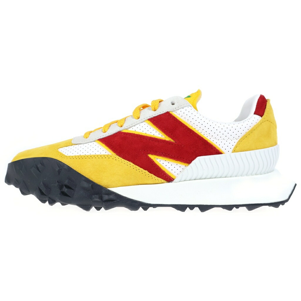 New Balance(ニュー平衡にする) 大きさ:27.0糎 ×Casablanca UXC72CBB カサブランカ ローカットスニーカー 黄色/赤いこと US9/27糎【新古品/中古】【座標軸S】【色合い黄色】【オンライン制限事項商いもの】