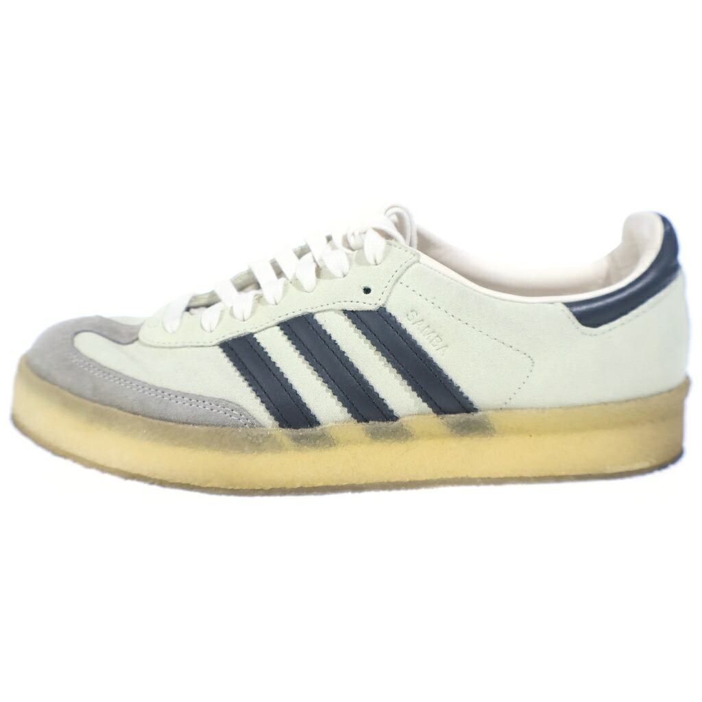 adidas(アディダス) 大いさ:27.5糎 xKITH RONNIE FIEG ×CLARKS 8TH STREET SAMBA KITHMAS COLLEGIATE キスロニファイグ クラークス 表どおり サンバ 口付け集まり ローカットスニーカー IE4033【中古】【座標軸B】【色合い白いこと】【オンライン制限事項商いもの】