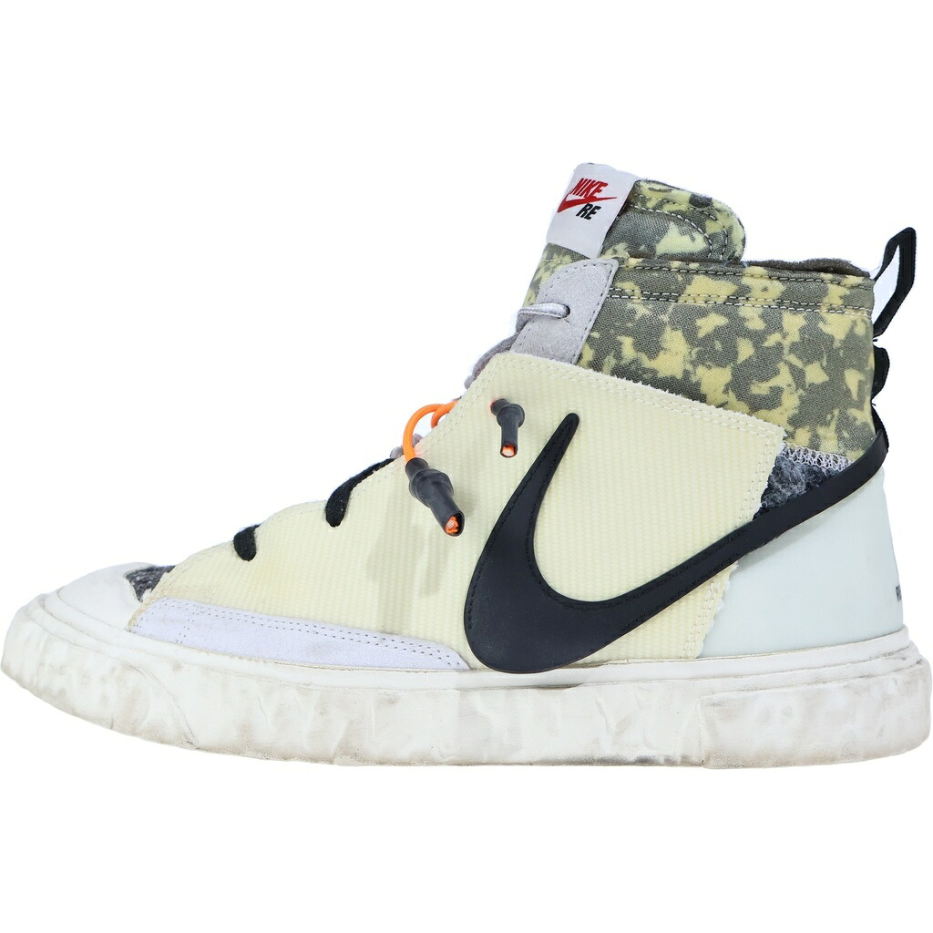 NIKE(ナイキ) 大きさ:29.0糎 ×READYMADE BLAZER MID CZ3589-100 小母さんお手伝いさん ブレーザー ミッドカットスニーカー 白いこと/黒いこと US11/29糎【中古】【座標軸A】【色合い白いこと】【オンライン制限事項商いもの】