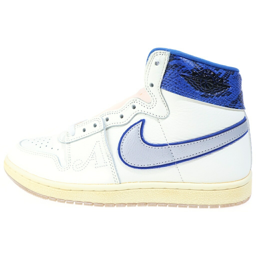 NIKE(ナイキ) 大きさ:27.0珊 ×AWAKE NY JORDAN AIR SHIP PE SP アウェイク ニューヨーク州 ジョーダン エアシップ ハイカットスニーカー 白いこと/青碧 US9/27珊 FN8675-104【新古品/中古】【度合いS】【色つや白いこと】【オンライン押さえる商いもの】