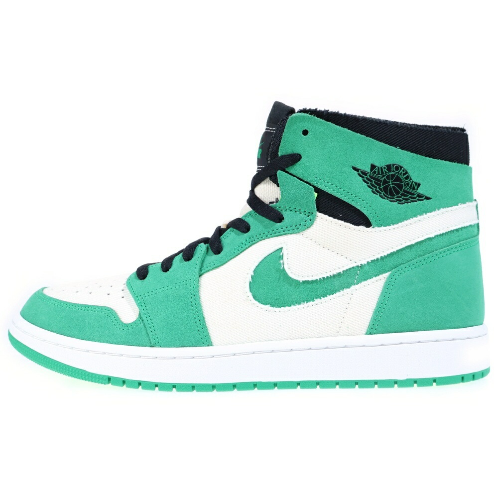 NIKE(ナイキ) 大いさ:31.0糎 AIR JORDAN 1 ZOOM CMFT STADIUM GREEN エアジョーダン1 望遠レンズ コンフォート 競技場緑であること ハイカットスニーカー 緑であること US13/31糎 CT0978-300【新古品/中古】【座標軸S】【色合い白いこと】【取りまわしバス発着場BRING THRIFT CLOSET 幕張店】
