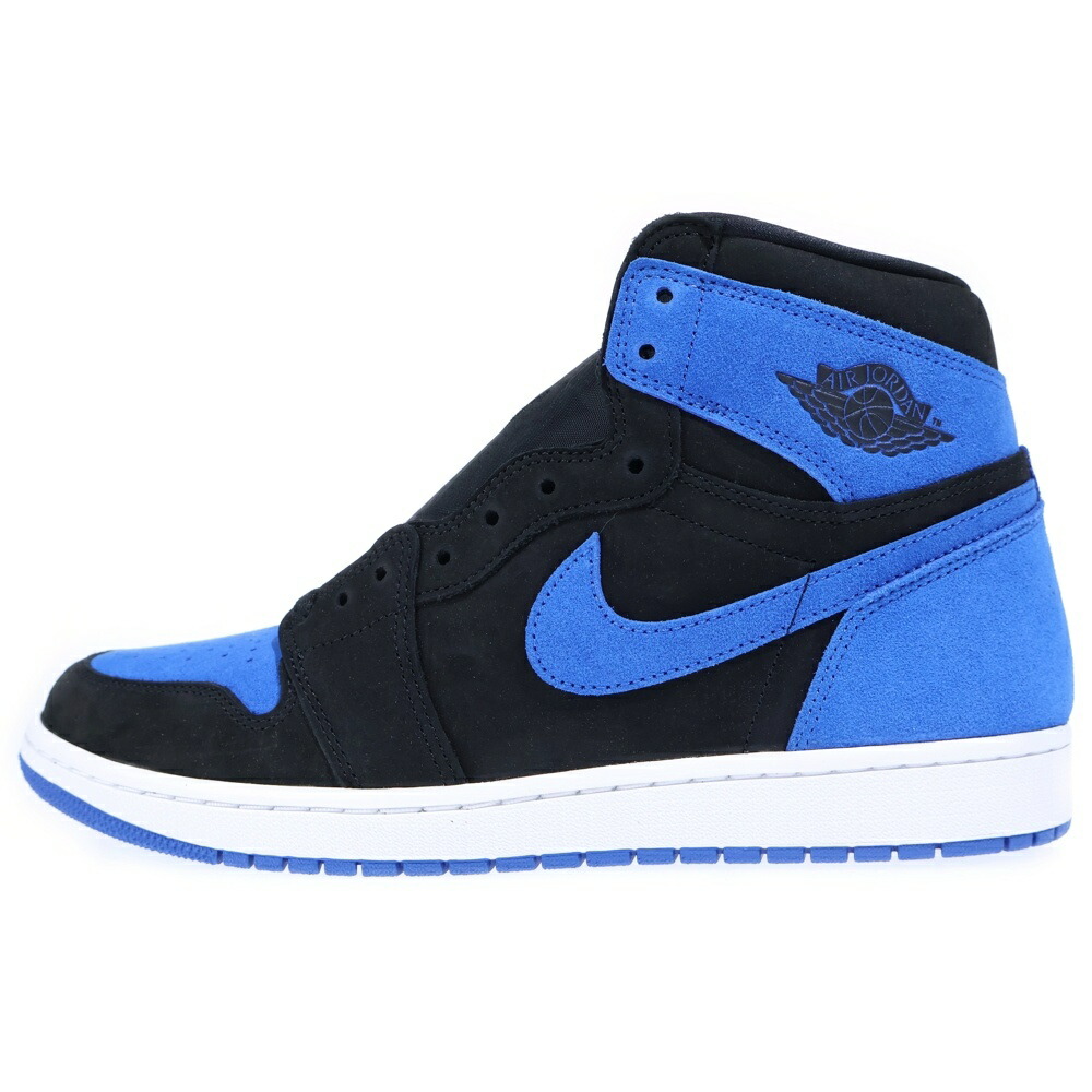 NIKE(ナイキ) 大いさ:30.5糎 AIR JORDAN 1 RETRO HIGH OG ROYAL REIMAGINED エアジョーダン1 レトロ ロイヤルリイマジンド ハイカットスニーカー 青碧/黒いこと US12.5/30.5糎 DZ5485-042【新古品/中古】【座標軸S】【色合い青碧】【取りまわしバス発着場BRING THRIFT CLOSET 幕張店】