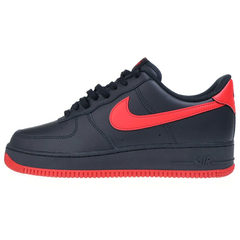 NIKE(ナイキ) 大きさ:28.5珊 AIR FORCE 1 LOW 空軍 1 ローカットスニーカー 黒いこと/赤いこと US10.5/28.5珊 FJ4146-002【中古】【度合いA】【色つや黒いこと】【オンライン押さえる商いもの】
