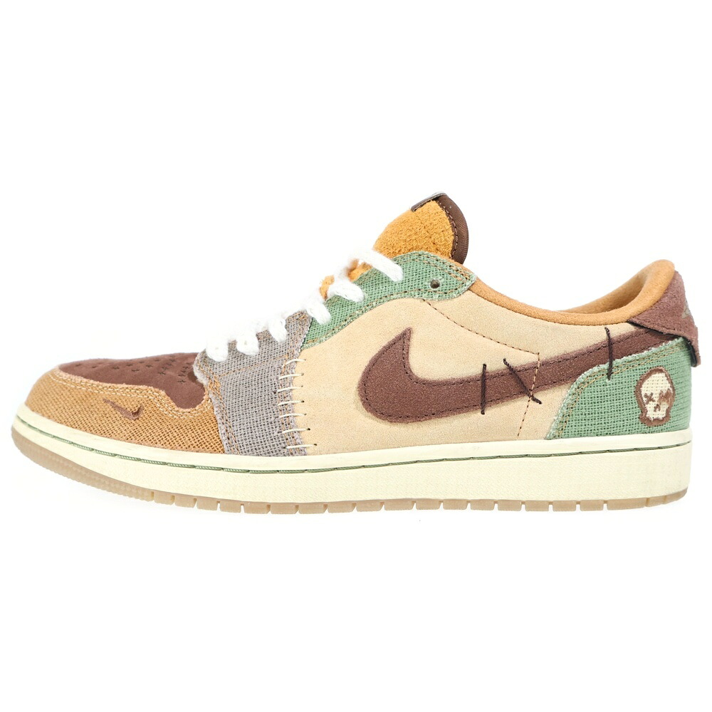 NIKE(ナイキ) 大いさ:27.5糎 Zion Williamson ザイオン ウィリアムソン AIR JORDAN 1 LOW OG DZ7292-200 エアジョーダン1 ローカットスニーカー 赤銅色/オリーブ US9.5/27.5糎【中古】【座標軸A】【色合い赤銅色】【オンライン制限事項商いもの】