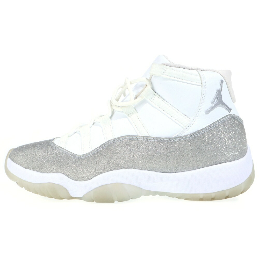 NIKE(ナイキ) 大きさ:28.0糎 WMNS AIR JORDAN 11 METALLIC SILVER AR0715-100 ウィメンズ エアジョーダン11 メタリックシルバー ハイカットスニーカー 白いこと/しろがね色 US11/28糎【中古】【座標軸B】【色合い白いこと】【オンライン制限事項商いもの】