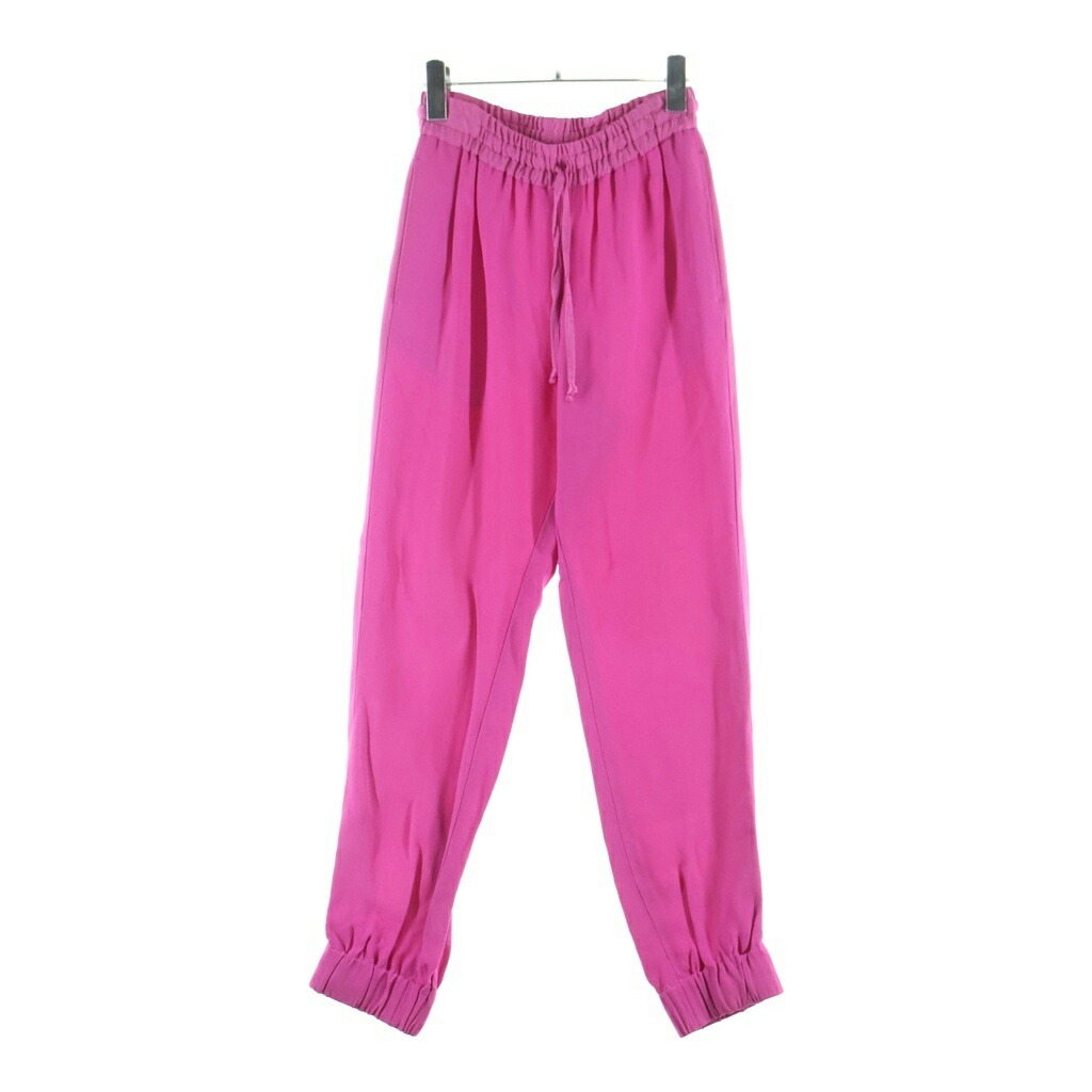 DRIES VAN NOTEN(ドリスヴァンノッテン) 大いさ:34 ビスコース人絹 ダブル隠し スウェットパンツ サクラ色【中古】【座標軸B】【色合いサクラ色】【取りまわしバス発着場BRING福岡天神店】