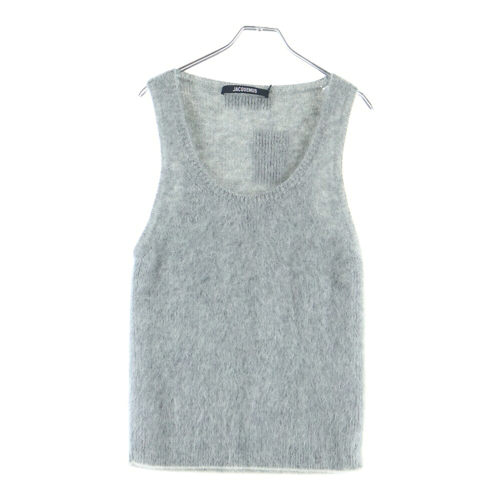 JACQUEMUS(ジャックムス) 大いさ:L Le D?bardeur モヘヤ混 編み物 貯蔵タンクいの一番 薄墨色 246KN502 2317 950【新古品/中古】【座標軸S】【色合い薄墨色】【取りまわしバス発着場BRING仙台店】