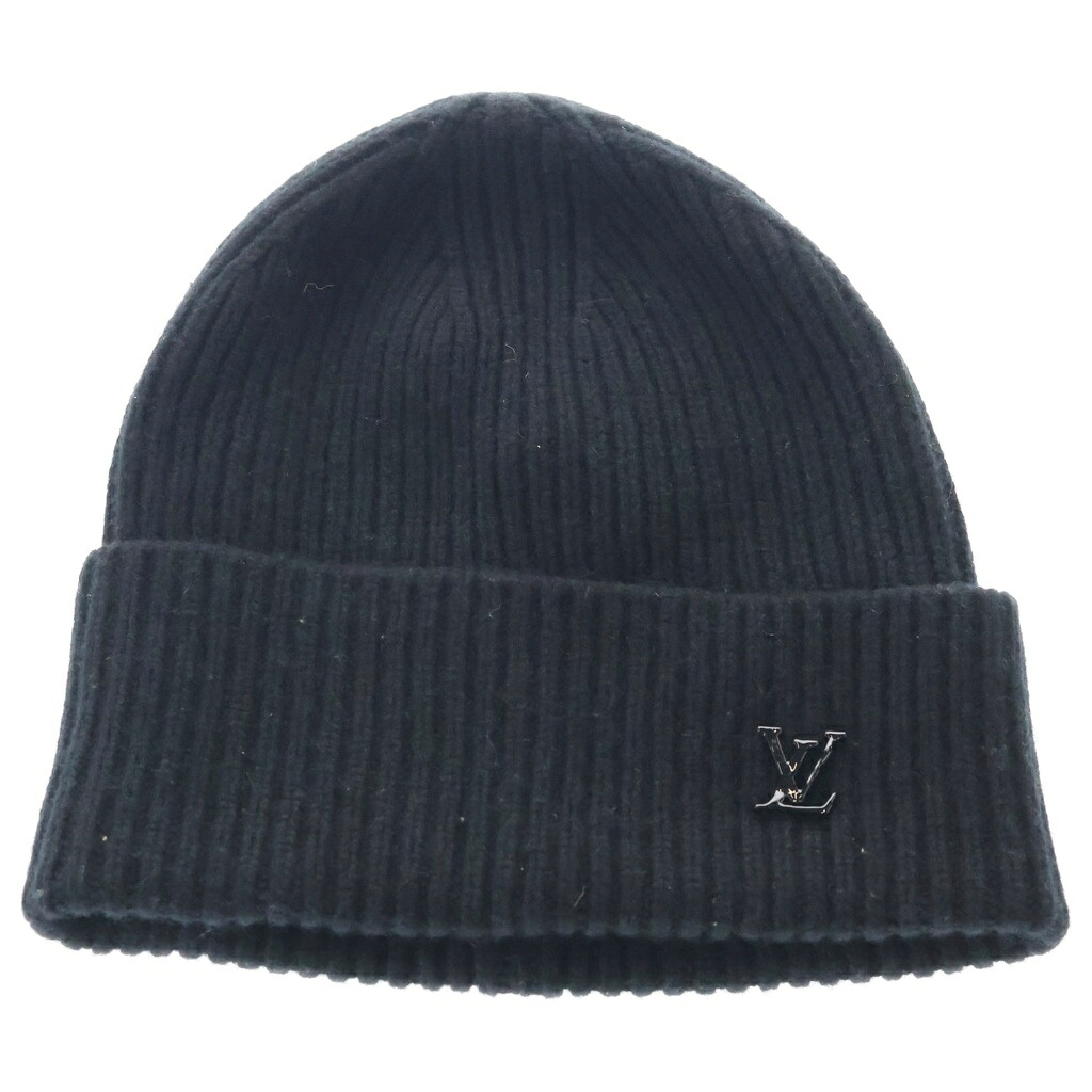 LOUIS VUITTON(ルイヴィトン) LV アヘッド ニット帽 ビーニー ブラック MP3246【中古】【程度B】【カラーブラック】【オンライン限定商品】｜ブランド買取・販売　BRING