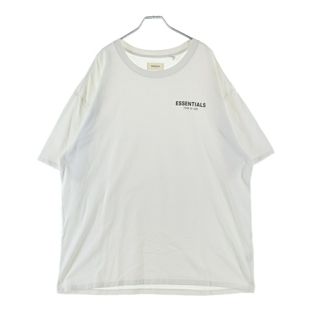 FEAR OF GOD ESSENTIALS(フィアオブゴッド エッセンシャルズ) 大きさ:XL S/S T-SHIRT ロゴタイプ刷り上げる 半袖プルオーバー 白いこと【中古】【座標軸A】【色合い白いこと】【取りまわしバス発着場原宿】