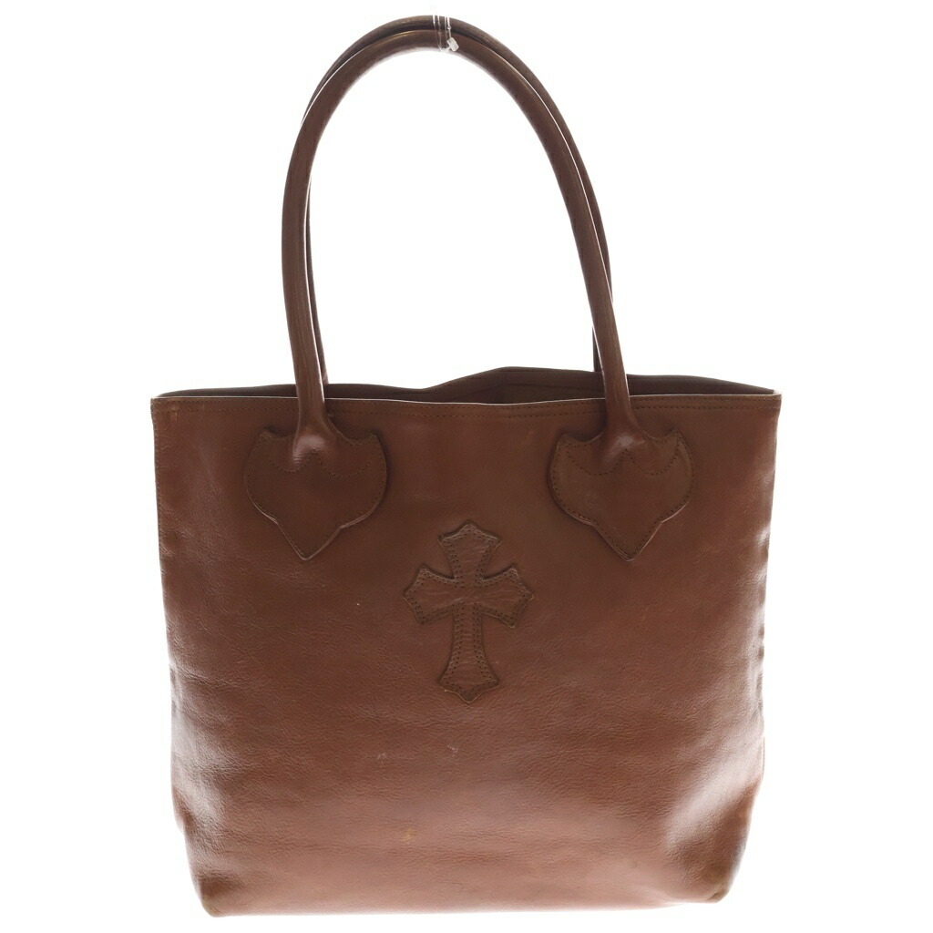 CHROME HEARTS(クロムハーツ) FS TOTE FSトート はりつけ台継ぎ切れ付き添い人レザートートバッグ 赤銅色【中古】【度合いB】【色つや赤銅色】【取りまわしバス発着場BRING梅田茶屋町店】