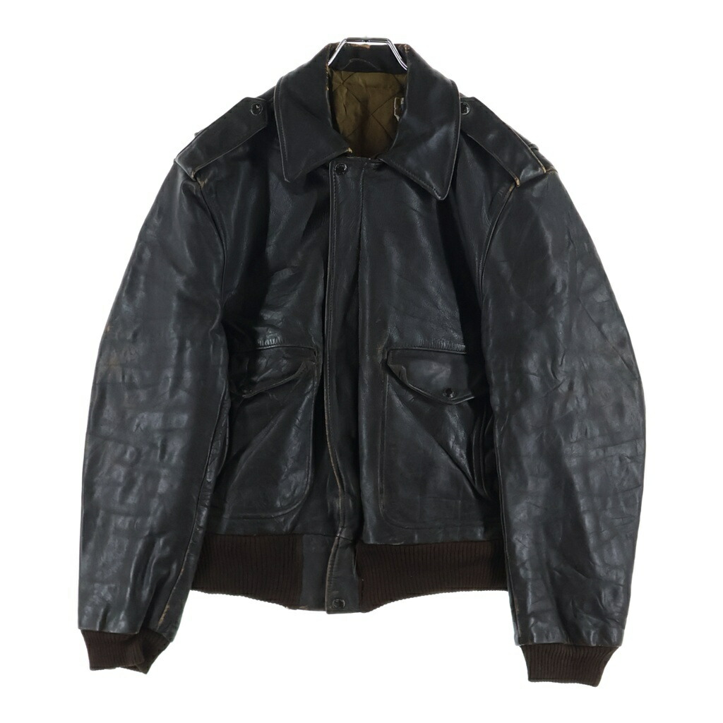SCHOTT(打つこと) 大きさ:40 80S VINTAGE A-2 LEATHER FLIGHT JACKET ヴィンテージ なめし革 飛翔上衣 赤銅色【中古】【座標軸B】【色合い赤銅色】【オンライン制限事項商いもの】