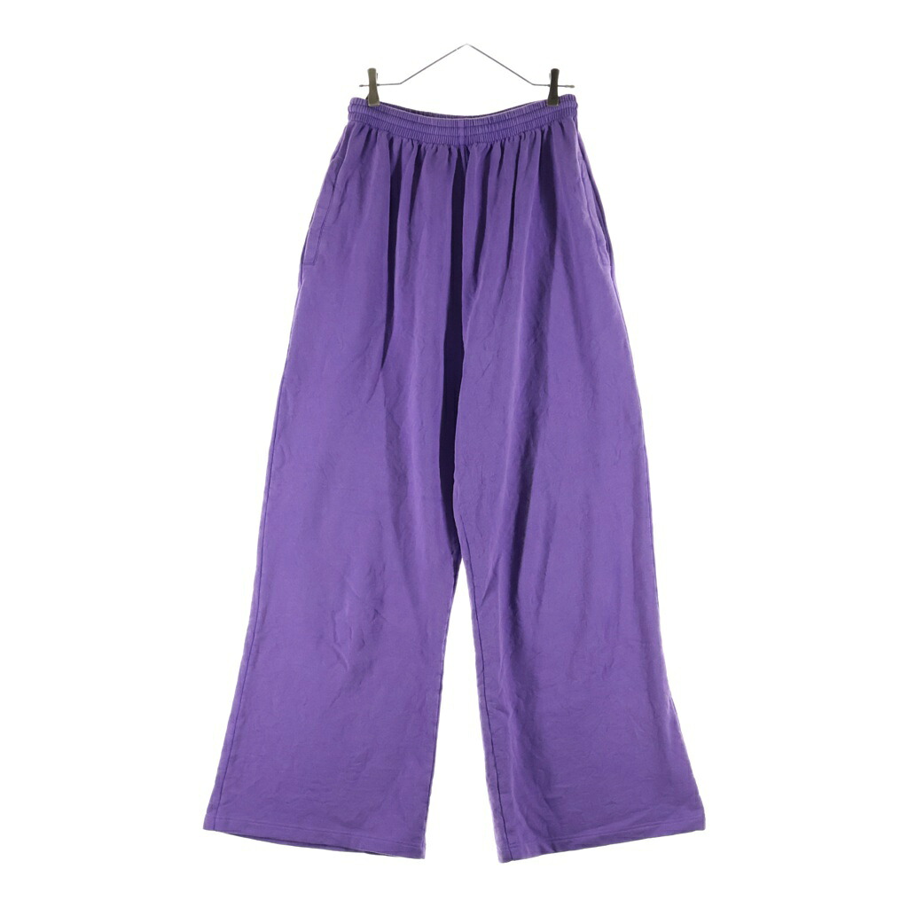 BALENCIAGA(バレンシアガ) サイズ:XS 22SS Baggy Sweatpants バギー ドローストリング スウェットパンツ パープル 682143 TLVN2【中古】【程度B】【カラーパープル】【取扱店舗BRING大宮店】｜ブランド買取・販売　BRING