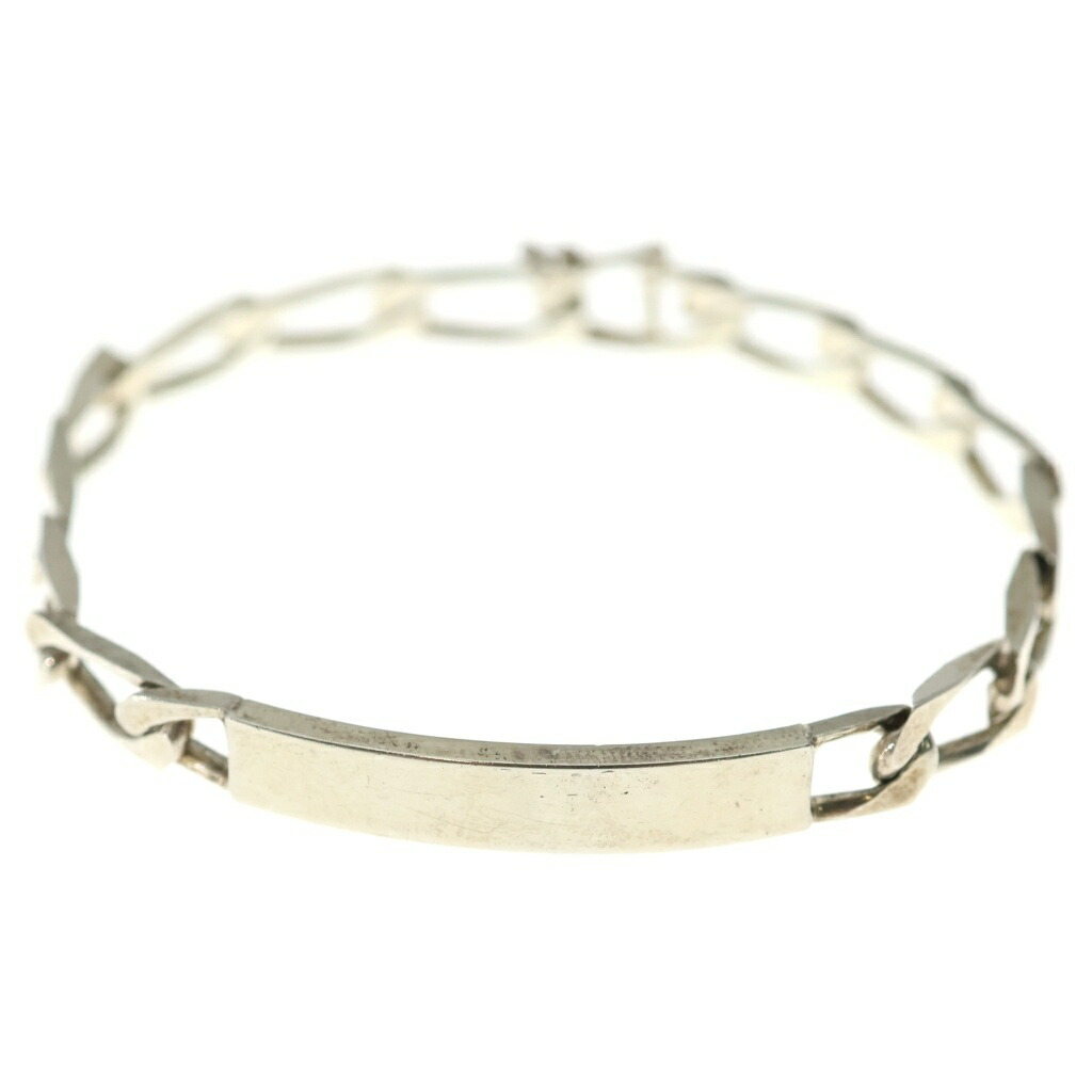 TIFFANY \u0026 Co.(ティファニー) VINTAGE ID Bracelet 腕輪 宝飾品 チェーン店 しろがね色【中古】【座標軸B】【色合いしろがね色】【取りまわしバス発着場AWESOME原宿店】