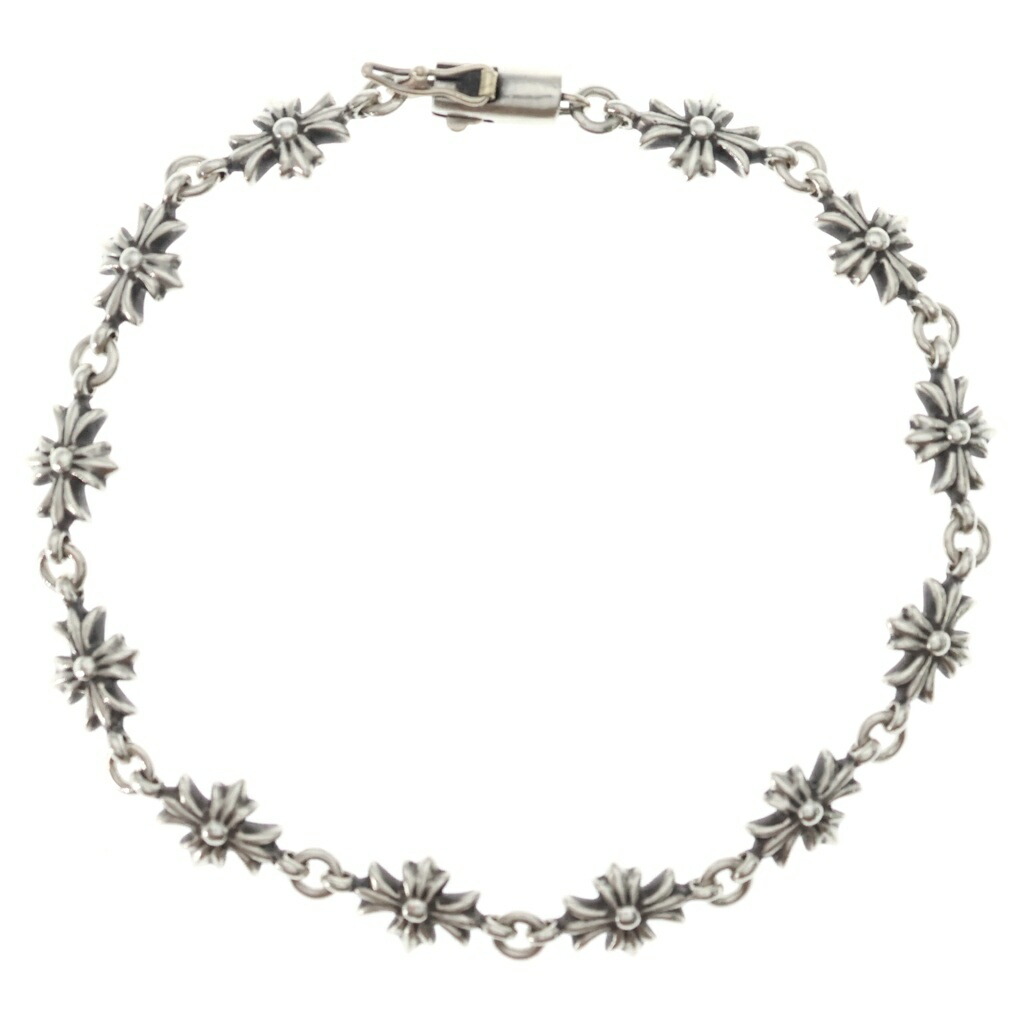CHROME HEARTS(クロムハーツ) 大いさ:12LINK TNY E CH PLS タイニーE CH足し加える腕輪 しろがね色 BCA187【中古】【座標軸B】【色合いしろがね色】【取りまわしバス発着場BRING心斎橋店】