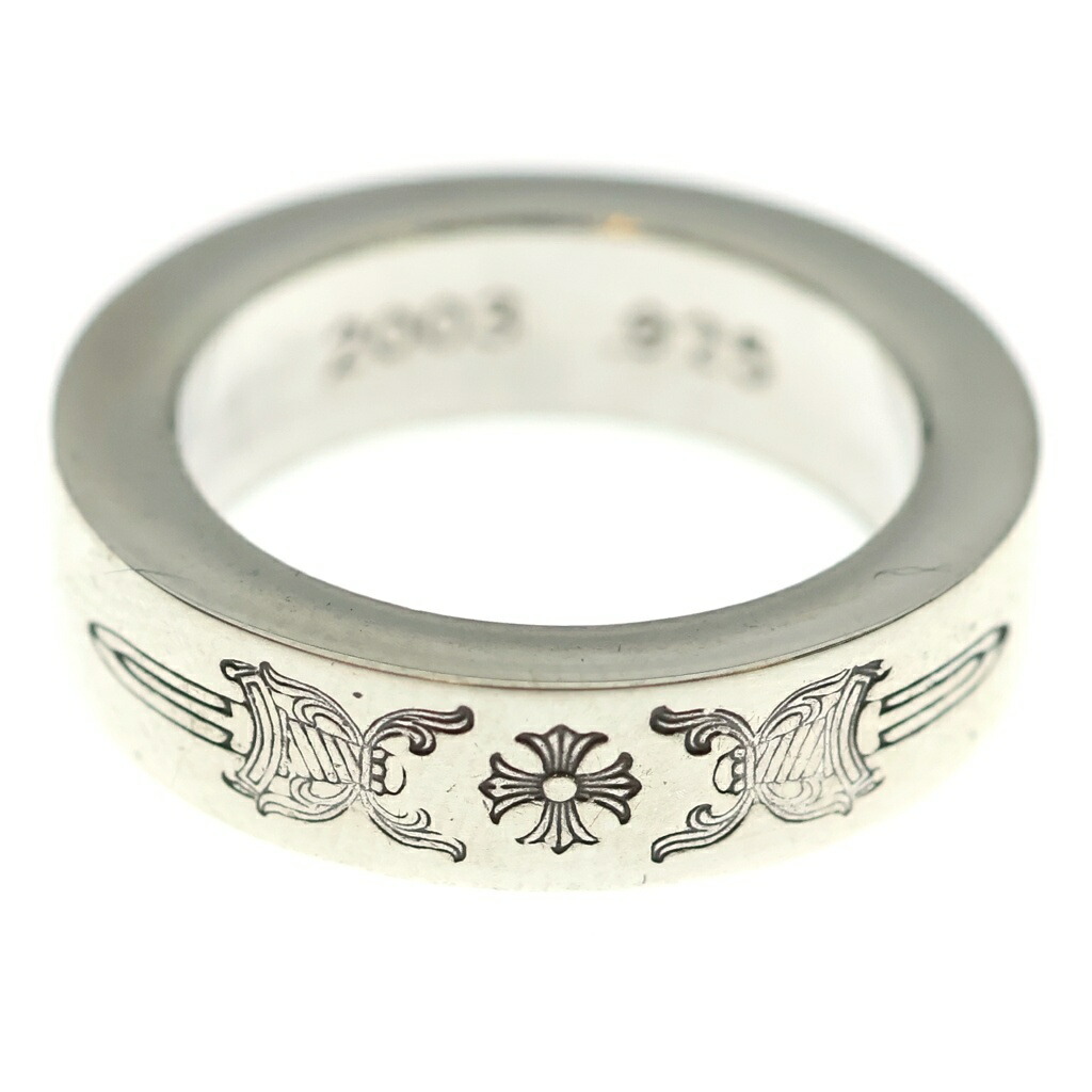 CHROME HEARTS(クロムハーツ) 大きさ:11.0号 6粍 SPACER DAGGER 6粍スペーサーリング ダガー しろがね色BCA335【中古】【度合いA】【色つやしろがね色】【取りまわしバス発着場BRING心斎橋店】