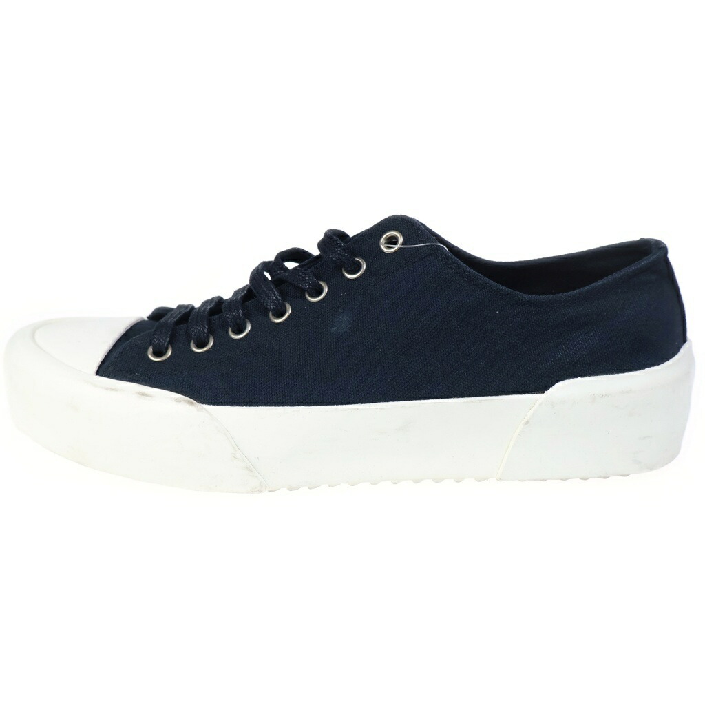 JIL SANDER(ジルサンダー) サイズ:41 LOE TOP CANVAS SNEAKER ロートップキャンバス ローカットスニーカー ブラック/ホワイト【中古】【程度B】【カラーブラック】【取扱店舗BRING福岡天神店】|ブランド買取・販売 BRING