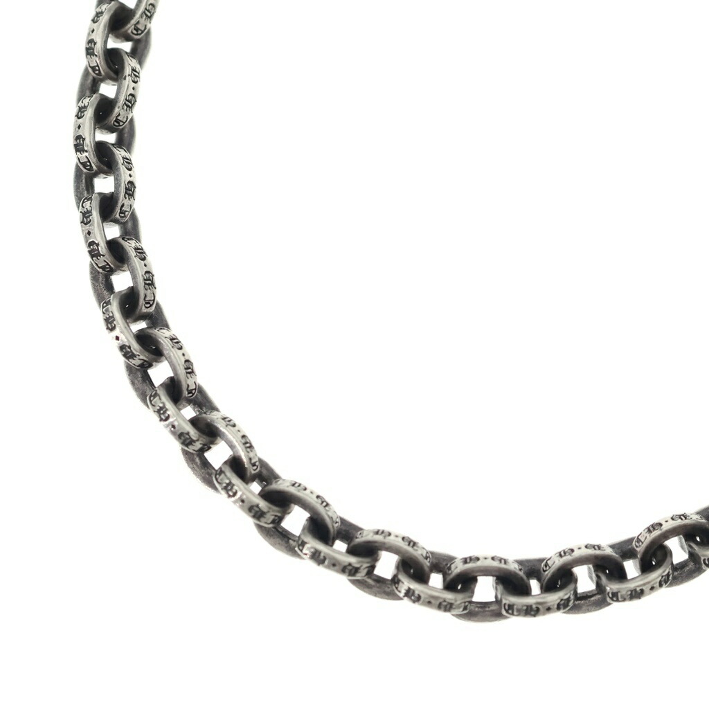 CHROME HEARTS(クロムハーツ) 大きさ:18in PAPER CHAIN 18 ペーパーチェーンネックレス 18inch しろがね色 BCA086【中古】【度合いB】【色つやしろがね色】【取りまわしバス発着場渋谷】