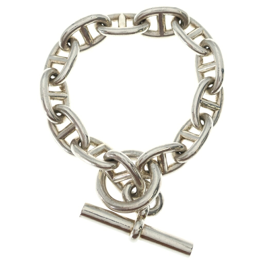 HERMES(エルメス) 大きさ:13LINK Chaine d\u0027Ancre TGM シェーヌダンクル TGM チェーン店腕輪 しろがね色 13LINK【中古】【度合いB】【色つやしろがね色】【取りまわしバス発着場OneStyle新宿店】