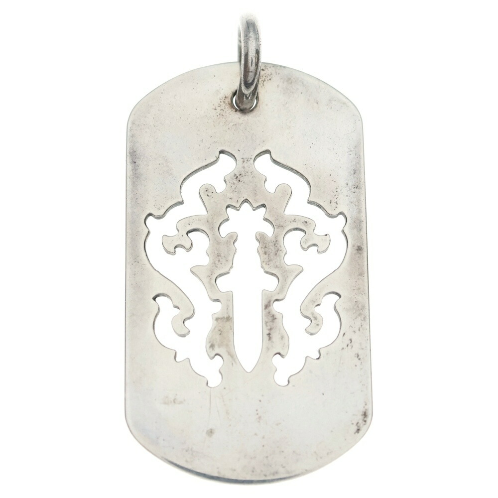 CHROME HEARTS(クロムハーツ) D TAG LRG LTD ラージドッグタグ ラージドッグタグネックレストップ【中古】【度合いB】【色つやしろがね色】【取りまわしバス発着場BRING THRIFT CLOSET あべの店】