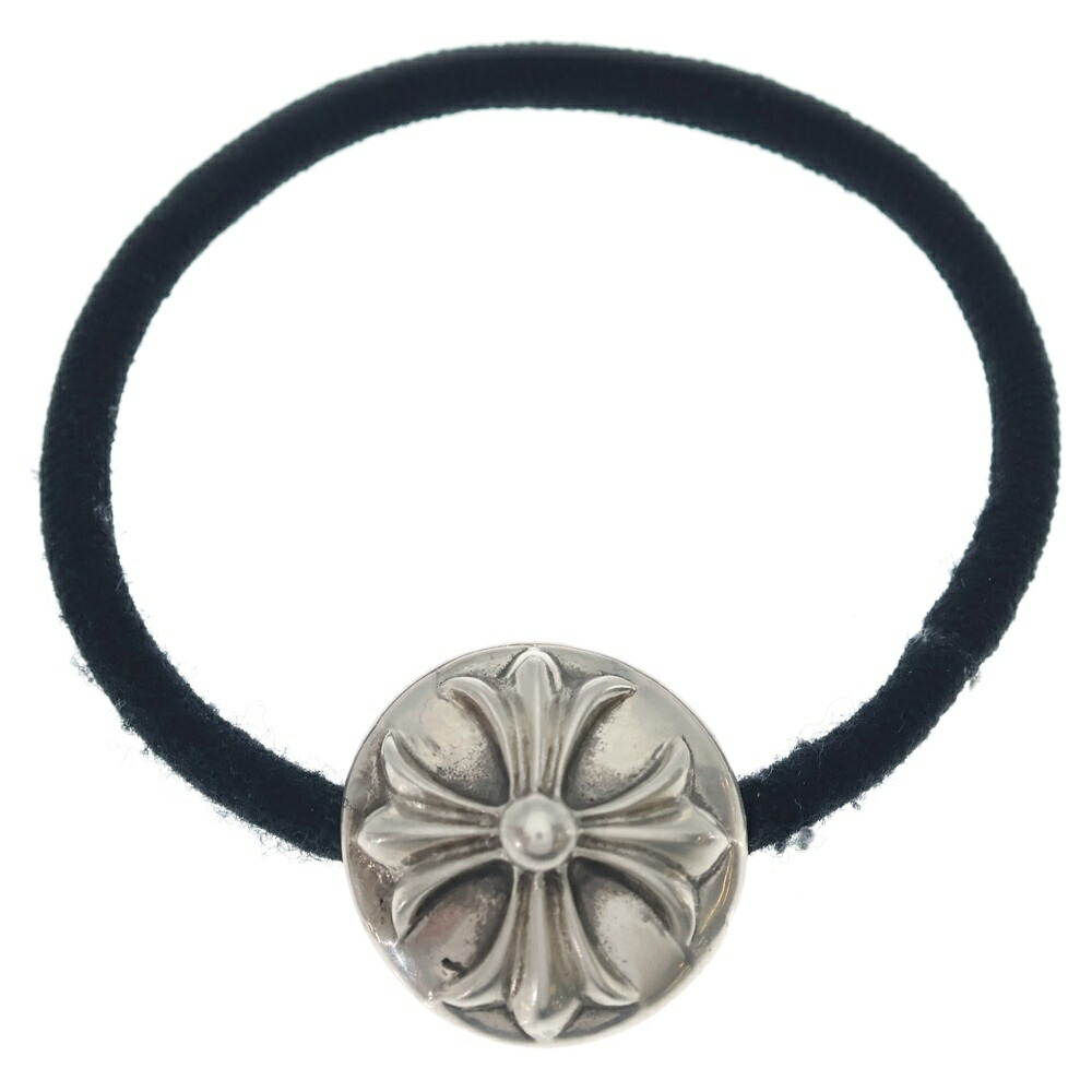 CHROME HEARTS(クロムハーツ) HAIRBAND クロスボール 髪の毛ダンス楽隊 ヘアゴムコンチョ しろがね色 BCA151【中古】【座標軸B】【色合いしろがね色】【取りまわしバス発着場BRING札幌店】