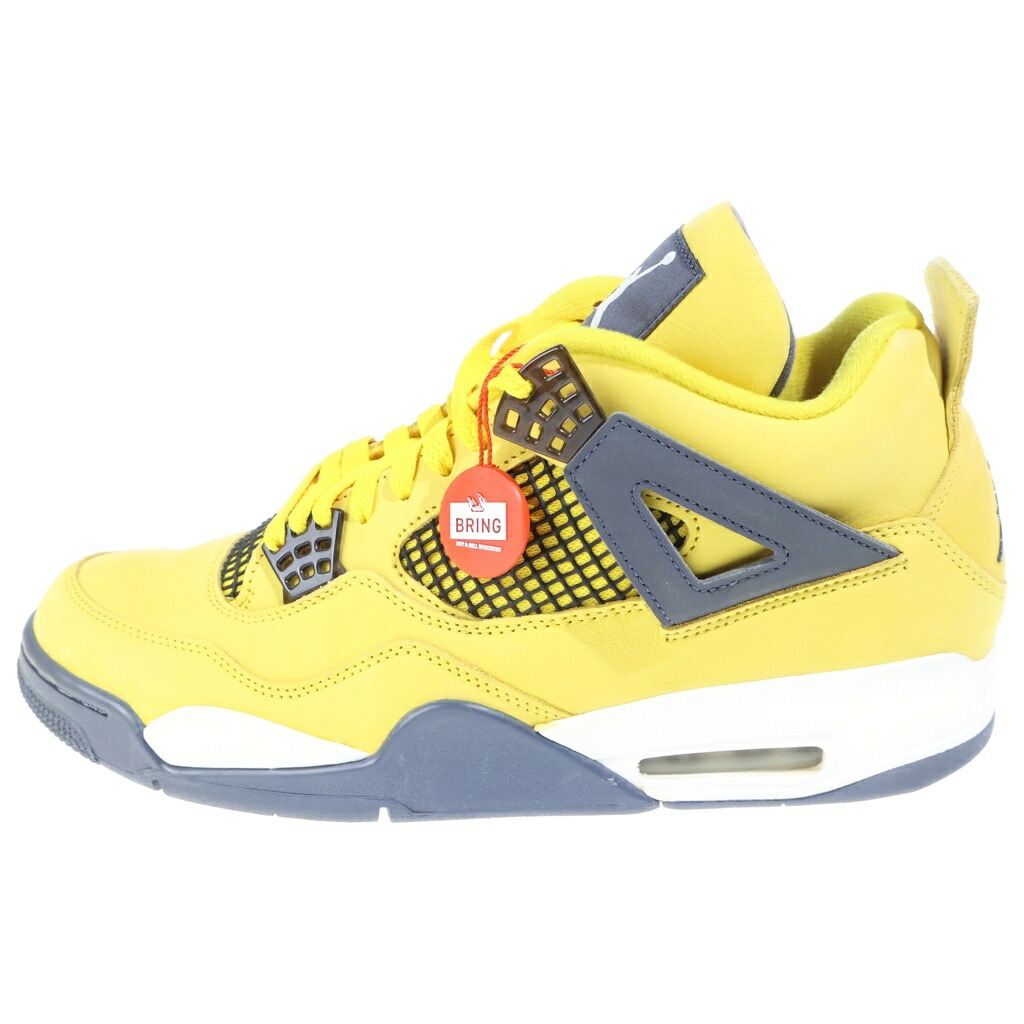 NIKE(ナイキ) 大きさ:30糎/US12 AIR JORDAN 4 RETRO TOUR YELLOW CT8527-700 エアジョーダン 4 レトロ ハイカットスニーカー 周遊旅行黄色 30糎/US12 黄色【中古】【座標軸B】【色合い黄色】【取りまわしバス発着場BRING福岡天神店】