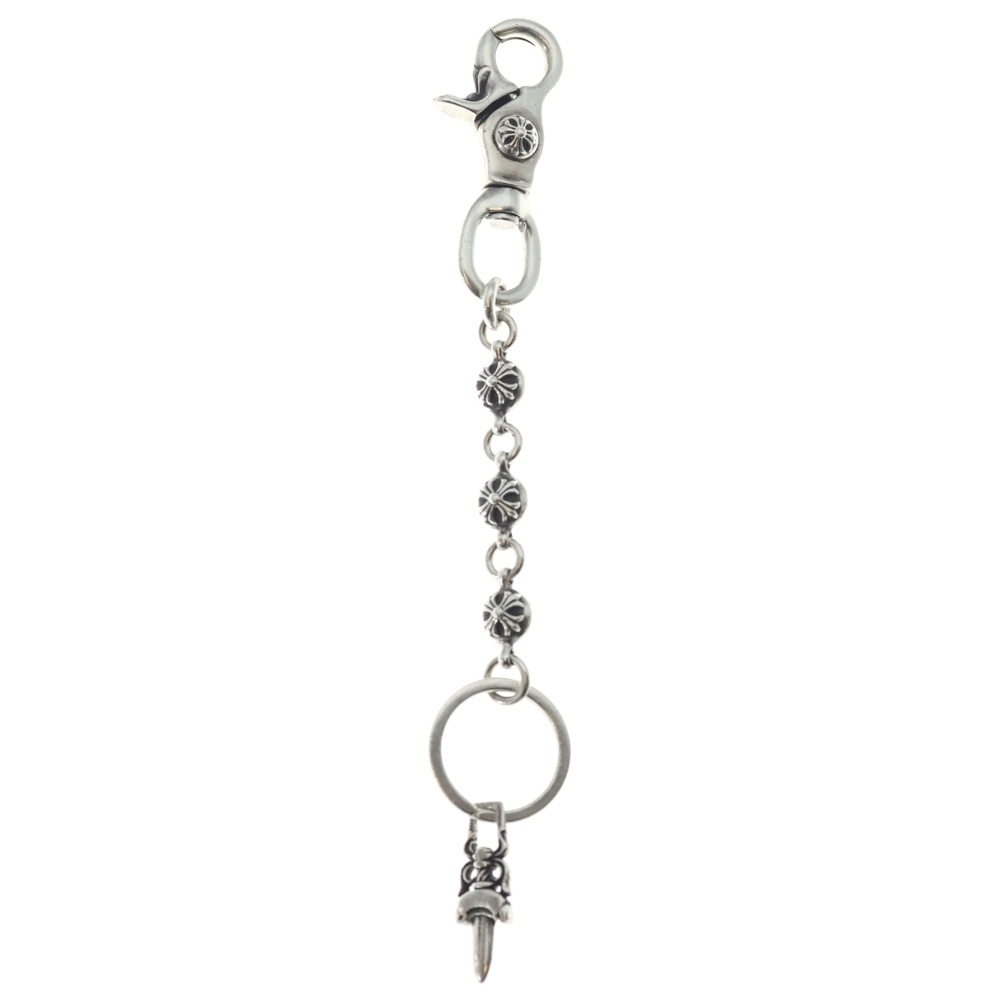 CHROME HEARTS(クロムハーツ) CLIP No2 BALL 3B クロスボール ゼムクリップ 足がかりチェーン店 しろがね色【中古】【座標軸B】【色合いしろがね色】【取りまわしバス発着場BRING福岡天神店】