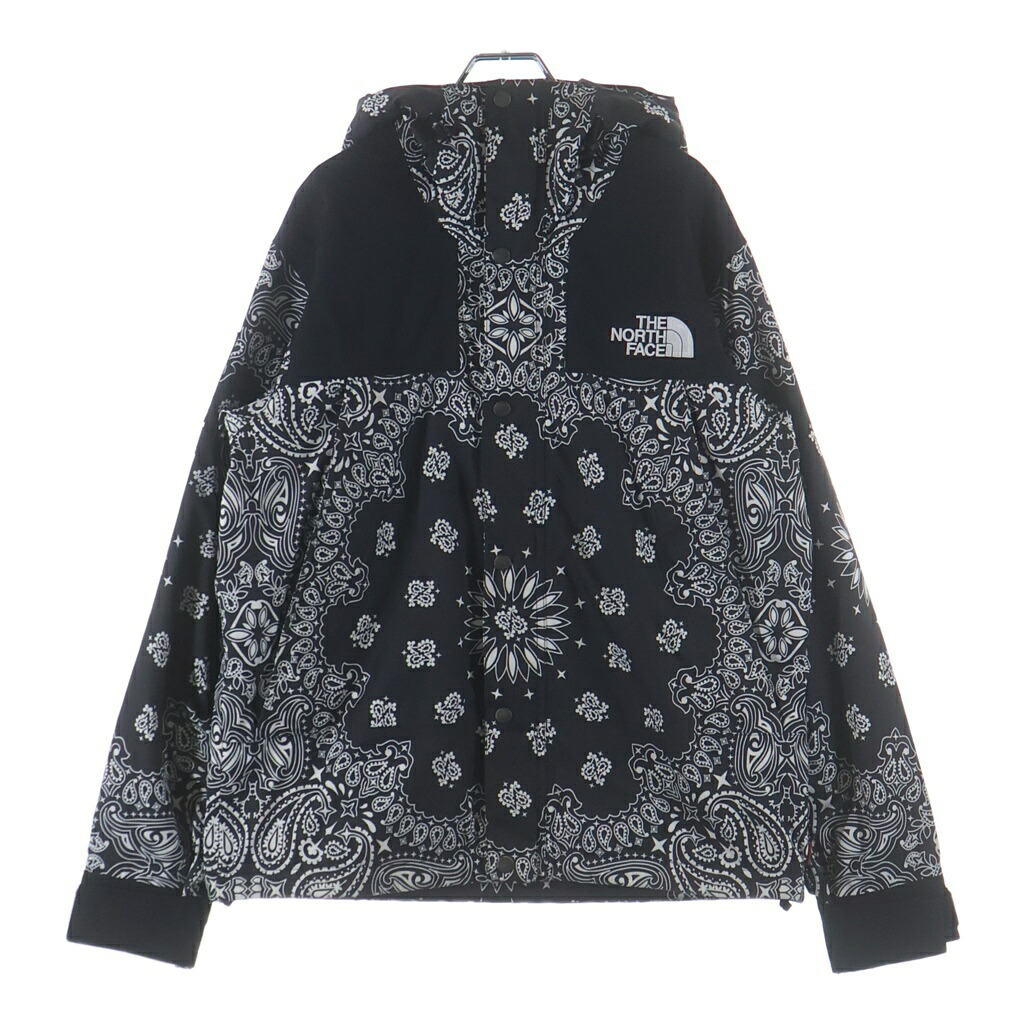 SUPREME(シュプリーム) サイズ:M ×The North Face 14AW Bandana Mountain Jacket Parka バンダナ マウンテンパーカー NP514001 CHM9 ブラック【中古】【程度B】【カラーブラック】【取扱店舗BRING福岡天神店】|ブランド買取・販売 BRING
