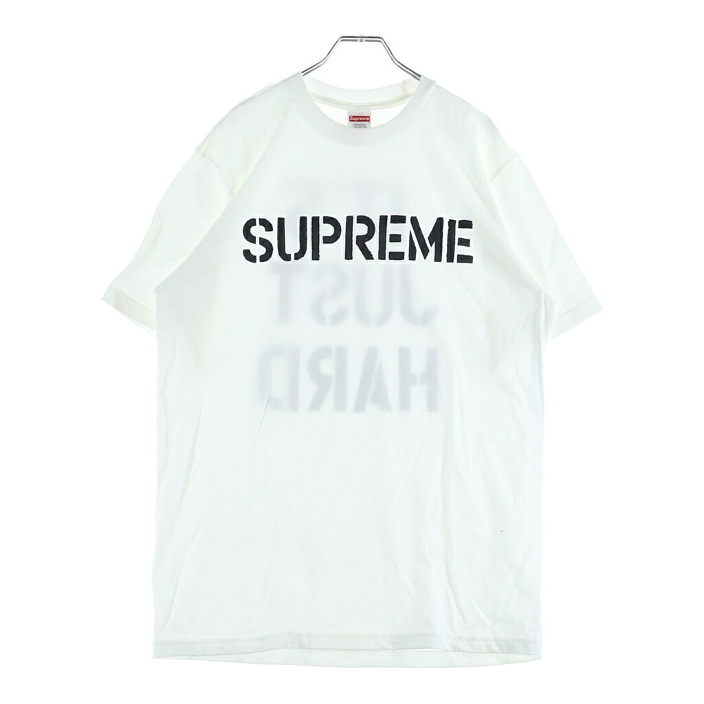 SUPREME(シュプリーム) 大きさ:M 26SS Hard Tee 捉え所の無い 向こう正面ロゴタイプ 両面刷り上げるプルオーバー 半袖クルーネックカットソー 白いこと【中古】【座標軸A】【色合い白いこと】【取りまわしバス発着場BRING福岡天神店】